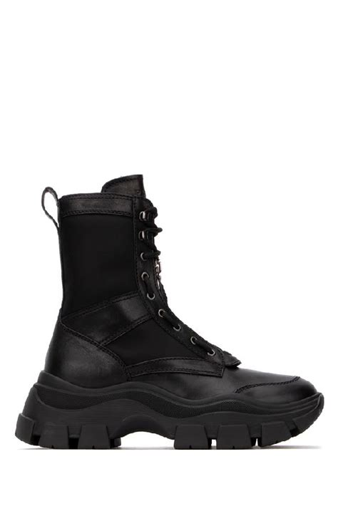 prada chunky sole combat boots.